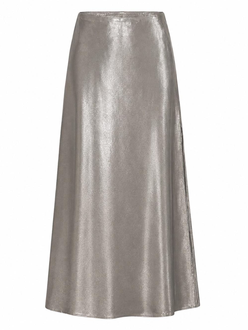 Loft Versa metallic silver maxi skirt, size 8